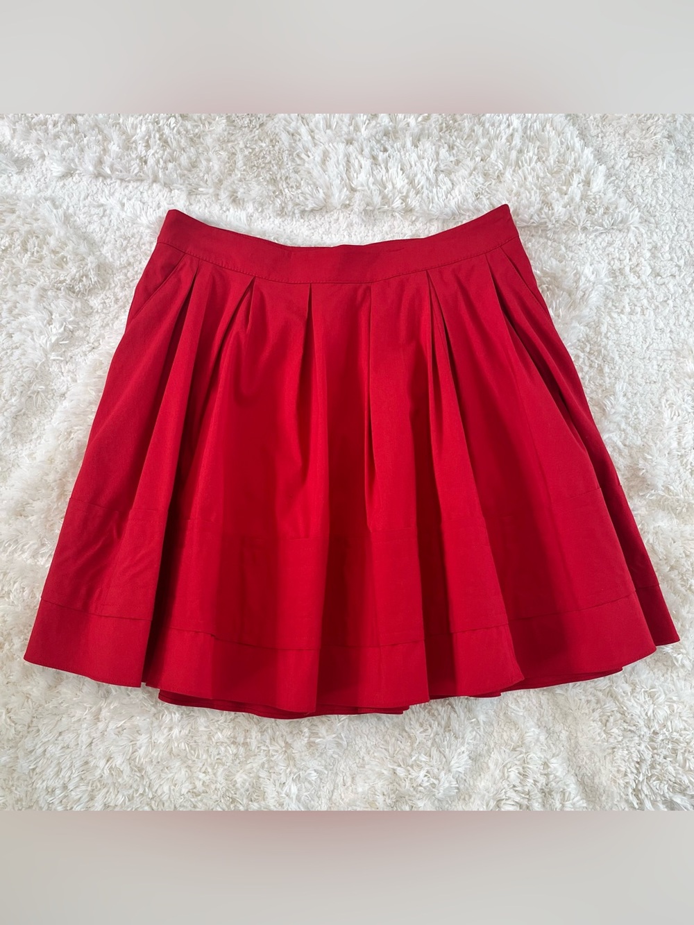 Express Red Circle Skirt